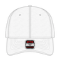 OTTO 18-553 6 Panel Low Profile Baseball Cap - White - White / 6 1/2’’ - 7 5/8’’