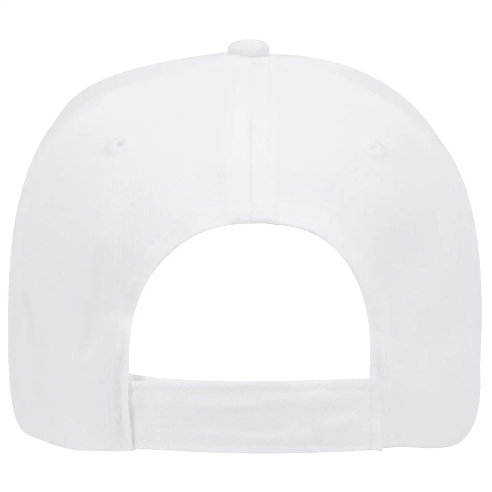 OTTO 18-553 6 Panel Low Profile Baseball Cap - White - White / 6 1/2’’ - 7 5/8’’