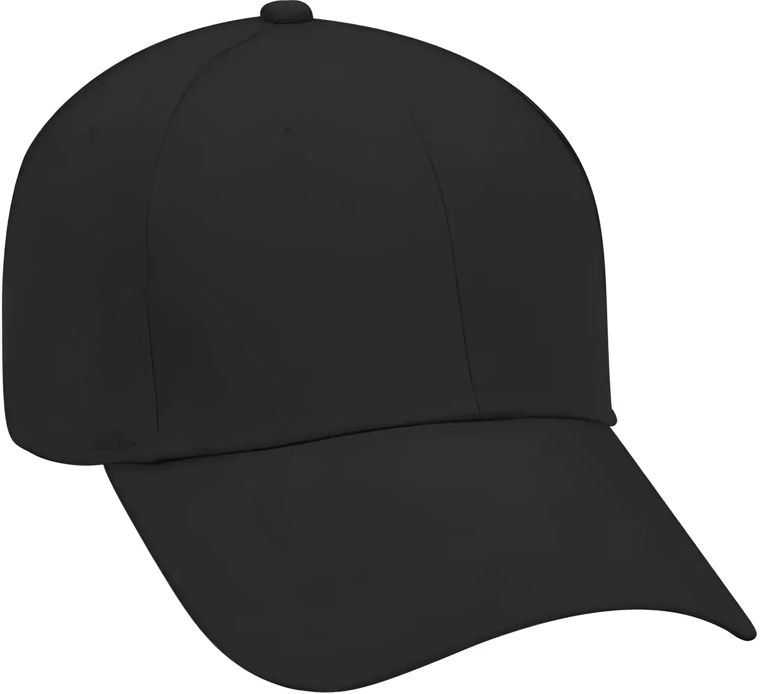 OTTO 18-553 Cotton Twill Low Profile Pro Style Cap with Adjustable Hook and Loop - Black - Black / One Size Fits Most