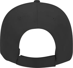 OTTO 18-553 Cotton Twill Low Profile Pro Style Cap with Adjustable Hook and Loop - Black - Black / One Size Fits Most