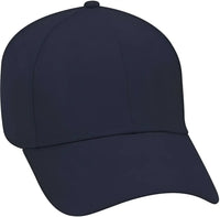 OTTO 18-553 Cotton Twill Low Profile Pro Style Cap with Adjustable Hook and Loop - Navy - Navy / One Size Fits Most
