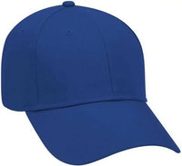 OTTO 18-553 Cotton Twill Low Profile Pro Style Cap with Adjustable Hook and Loop - Royal - Royal / One Size Fits Most