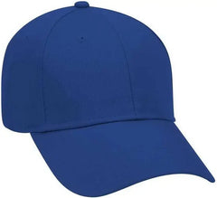 OTTO 18-553 Cotton Twill Low Profile Pro Style Cap with Adjustable Hook and Loop - Royal - Royal / One Size Fits Most