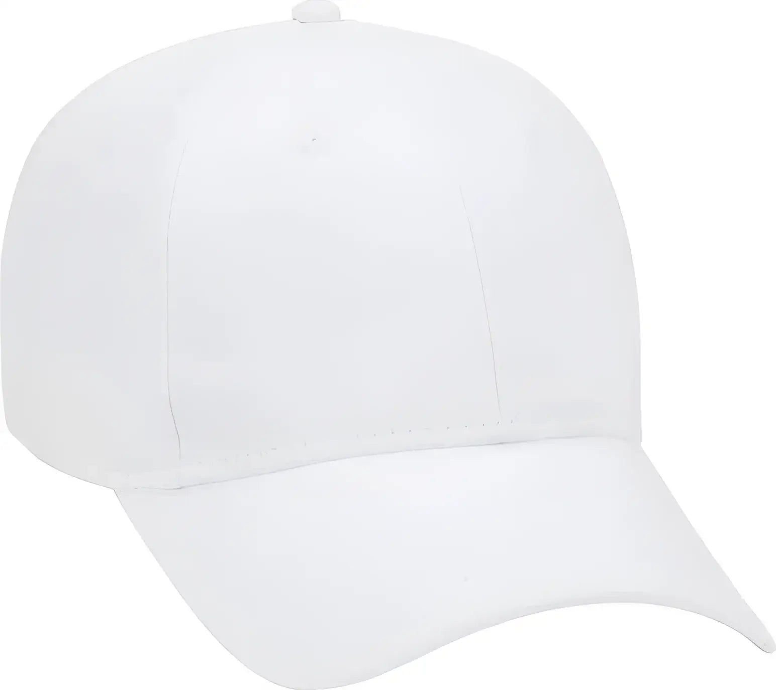 OTTO 18-553 Cotton Twill Low Profile Pro Style Cap with Adjustable Hook and Loop - White - White / One Size Fits Most