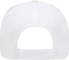OTTO 18-553 Cotton Twill Low Profile Pro Style Cap with Adjustable Hook and Loop - White - White / One Size Fits Most