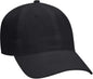 OTTO 18-686 6 Panel Low Profile Baseball Cap - Black - Black / One Size Fits Most