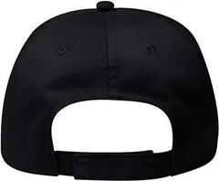 OTTO 18-686 6 Panel Low Profile Baseball Cap - Black - Black / One Size Fits Most