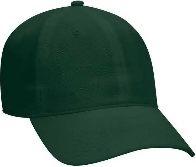 OTTO 18-686 6 Panel Low Profile Baseball Cap - Dark Green - Forest / One Size Fits Most