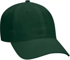OTTO 18-686 6 Panel Low Profile Baseball Cap - Dark Green - Forest / One Size Fits Most