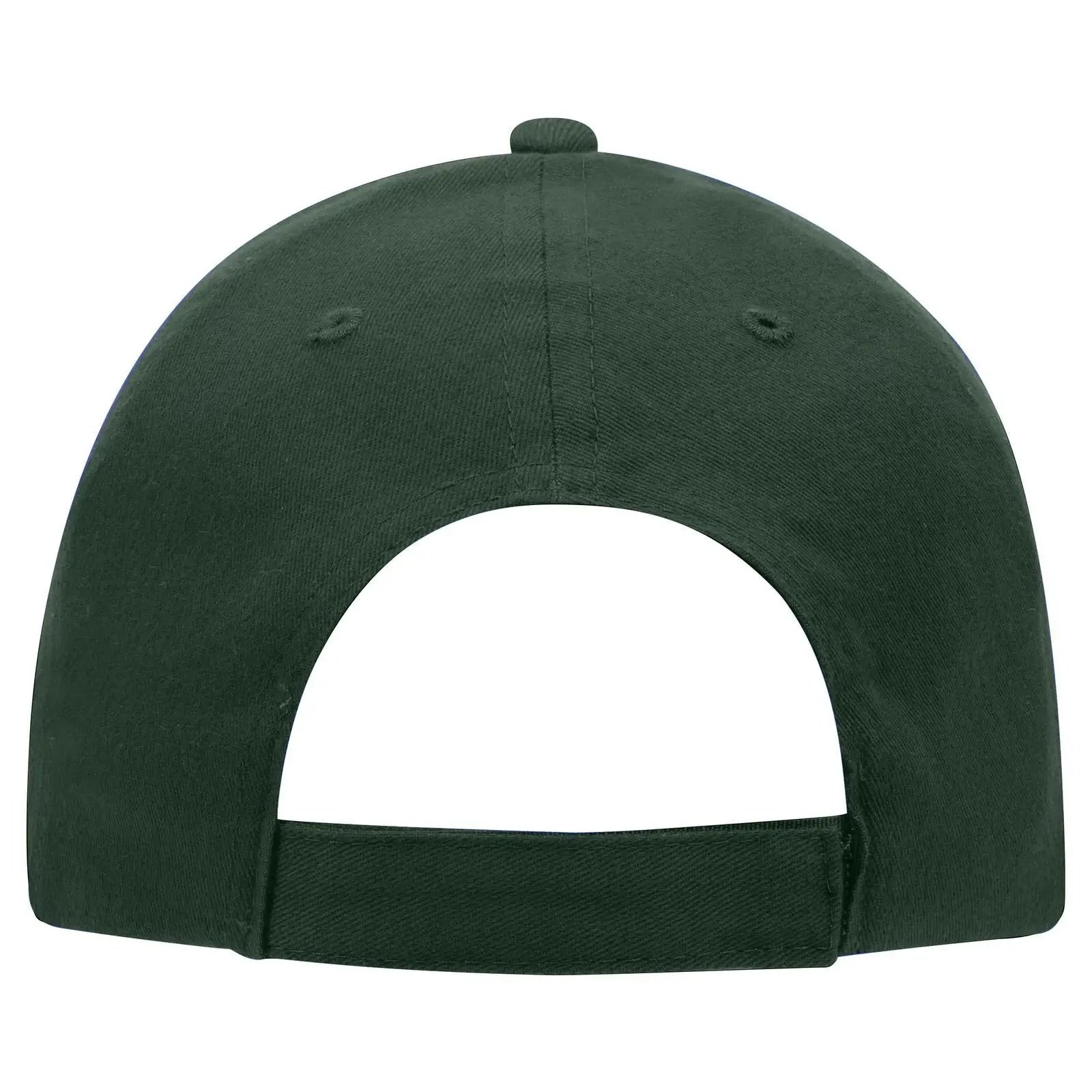 OTTO 18-686 6 Panel Low Profile Baseball Cap - Dk. Green - Dk. Green / 6 1/2’’ - 7 5/8’’