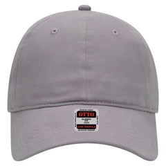 OTTO 18-686 6 Panel Low Profile Baseball Cap - Gray - Gray / 6 1/2’’ - 7 5/8’’