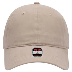 OTTO 18-686 6 Panel Low Profile Baseball Cap - Khaki - Khaki / 6 1/2’’ - 7 5/8’’