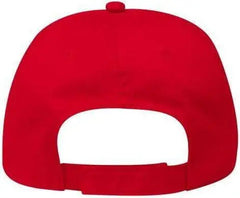 OTTO 18-686 6 Panel Low Profile Baseball Cap - Red - Red / One Size Fits Most