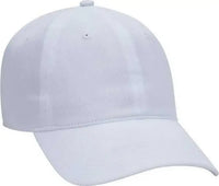 OTTO 18-686 6 Panel Low Profile Baseball Cap - White - White / One Size Fits Most