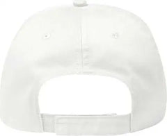 OTTO 18-686 6 Panel Low Profile Baseball Cap - White - White / One Size Fits Most