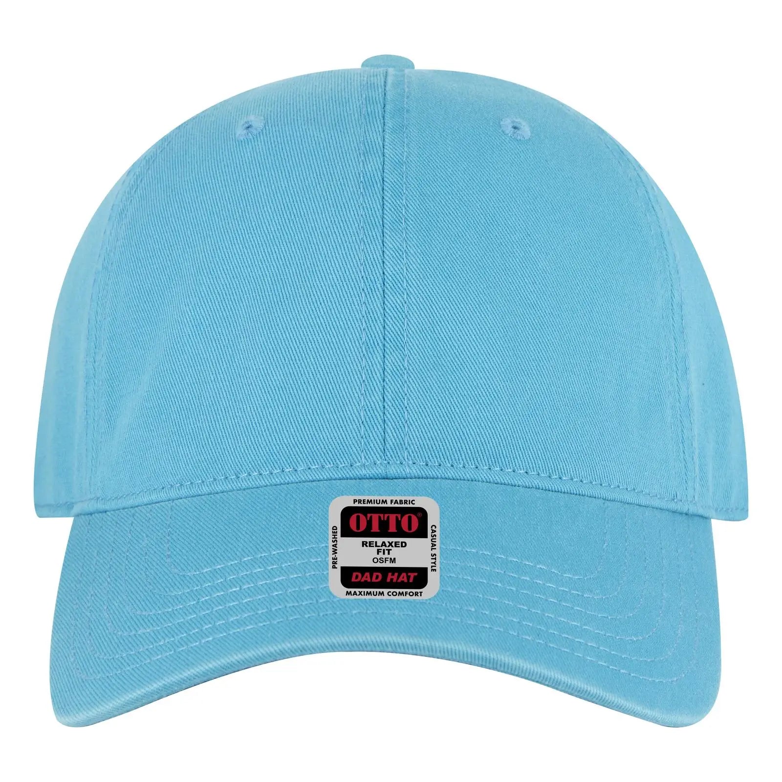 OTTO 18-692 6 Panel Low Profile Dad Cap - Aqua