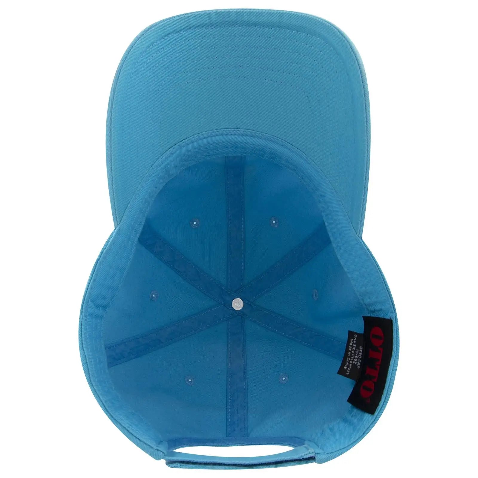 OTTO 18-692 6 Panel Low Profile Dad Cap - Aqua