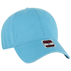 OTTO 18-692 6 Panel Low Profile Dad Cap - Aqua