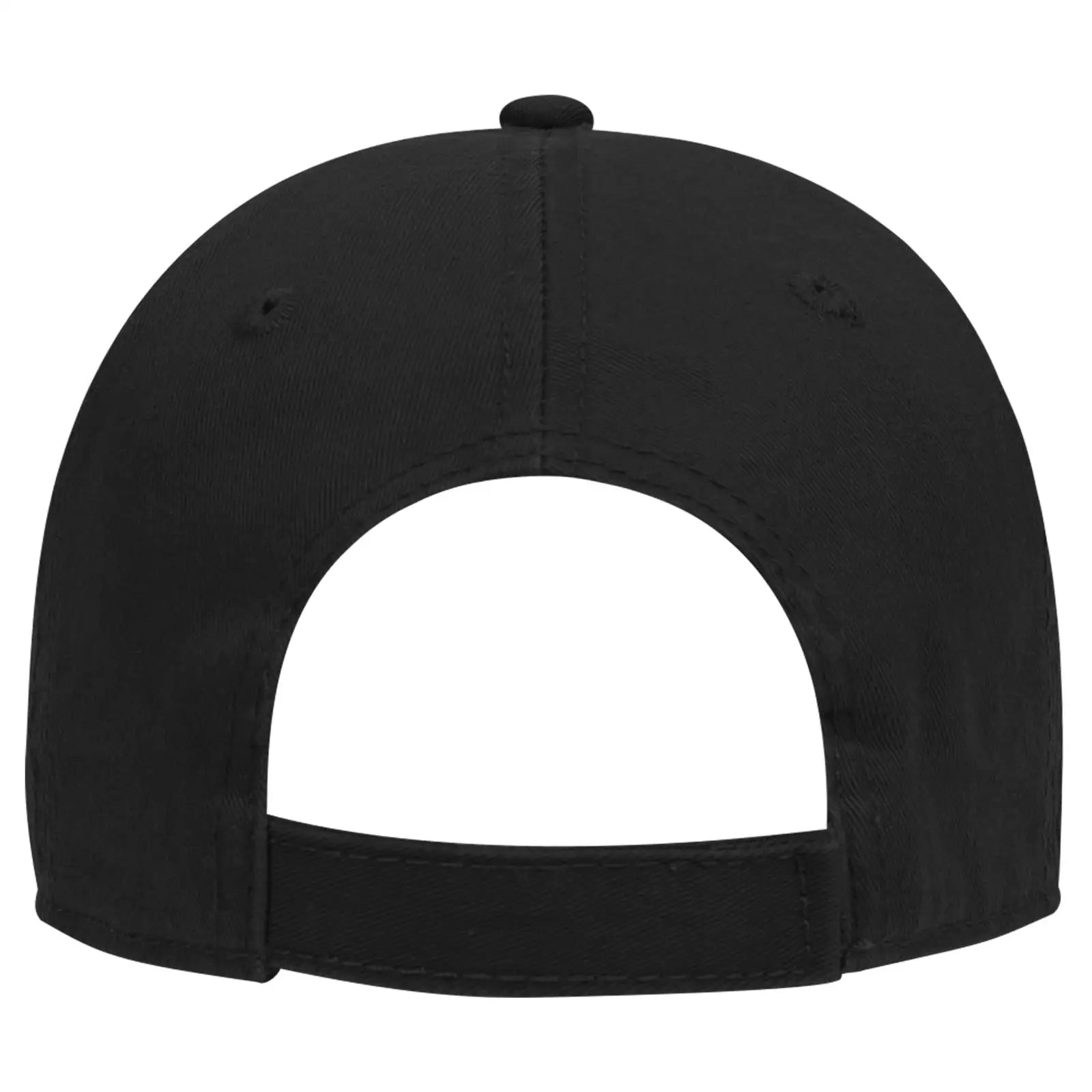 OTTO 18-692 6 Panel Low Profile Dad Cap - Black