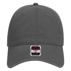 OTTO 18-692 6 Panel Low Profile Dad Cap - Char. Gray