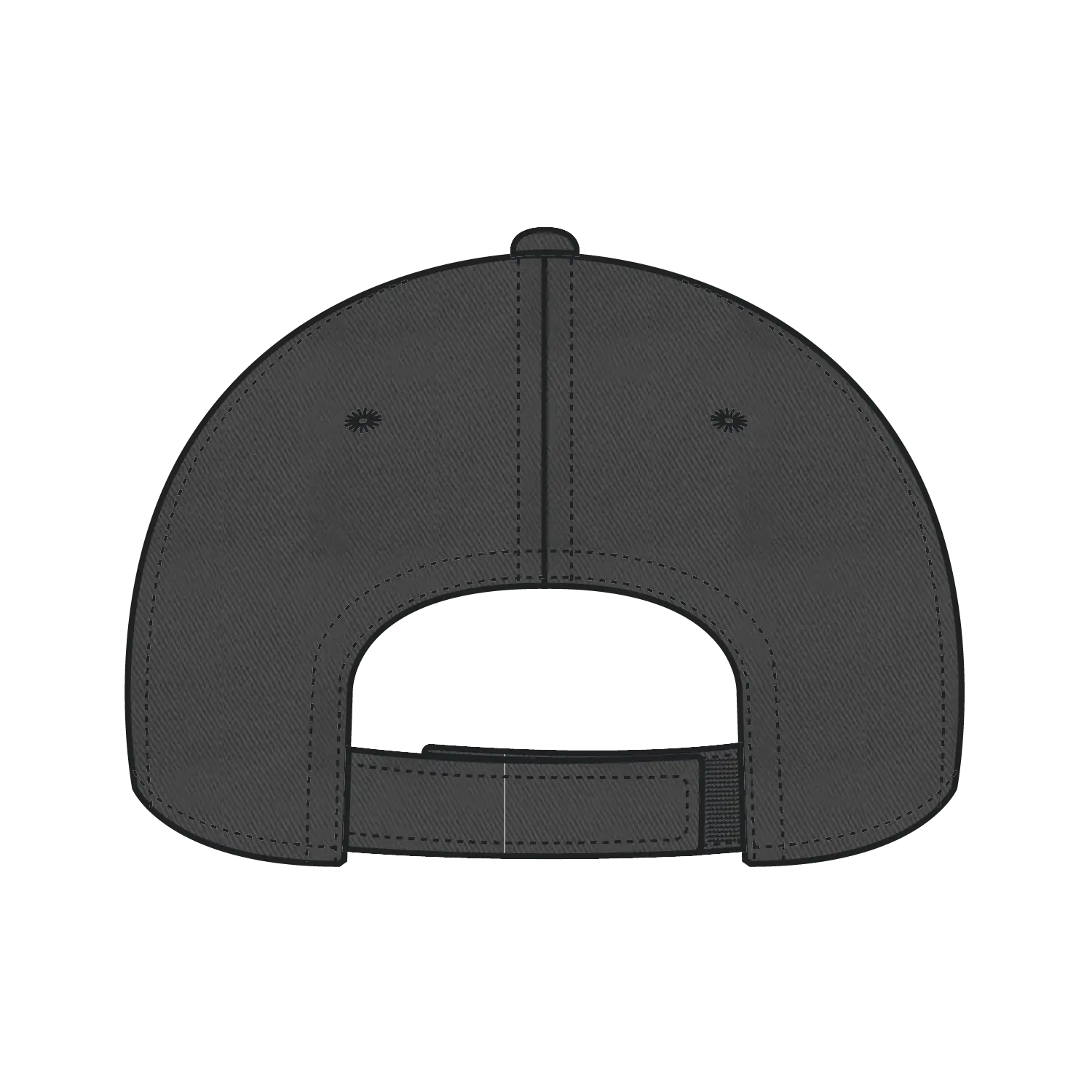 OTTO 18-692 6 Panel Low Profile Dad Cap - Char. Gray