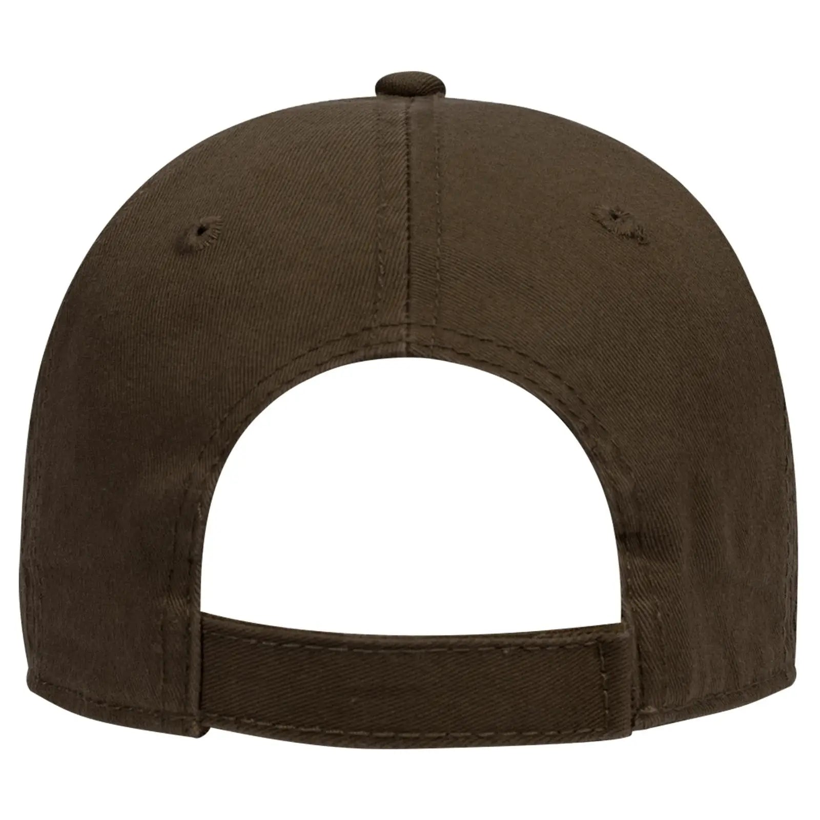 OTTO 18-692 6 Panel Low Profile Dad Cap - Dk. Brown - Dk. Brown / 6 1/2’’ - 7 5/8’’