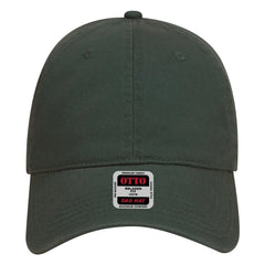 OTTO 18-692 6 Panel Low Profile Dad Cap - Dk. Green - Dk. Green / 6 1/2’’ - 7 5/8’’