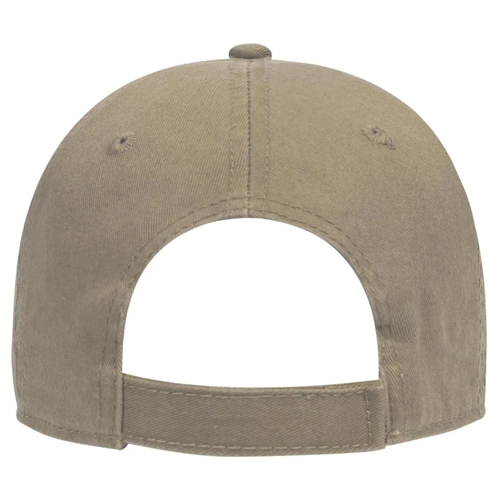 OTTO 18-692 6 Panel Low Profile Dad Cap - Dk. Khaki - Dk. Khaki / 6 1/2’’ - 7 5/8’’