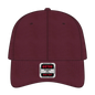 OTTO 18-692 6 Panel Low Profile Dad Cap - Maroon - Maroon / 6 1/2’’ - 7 5/8’’