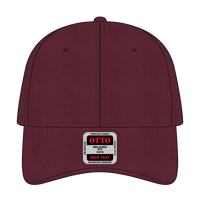 OTTO 18-692 6 Panel Low Profile Dad Cap - Maroon - Maroon / 6 1/2’’ - 7 5/8’’