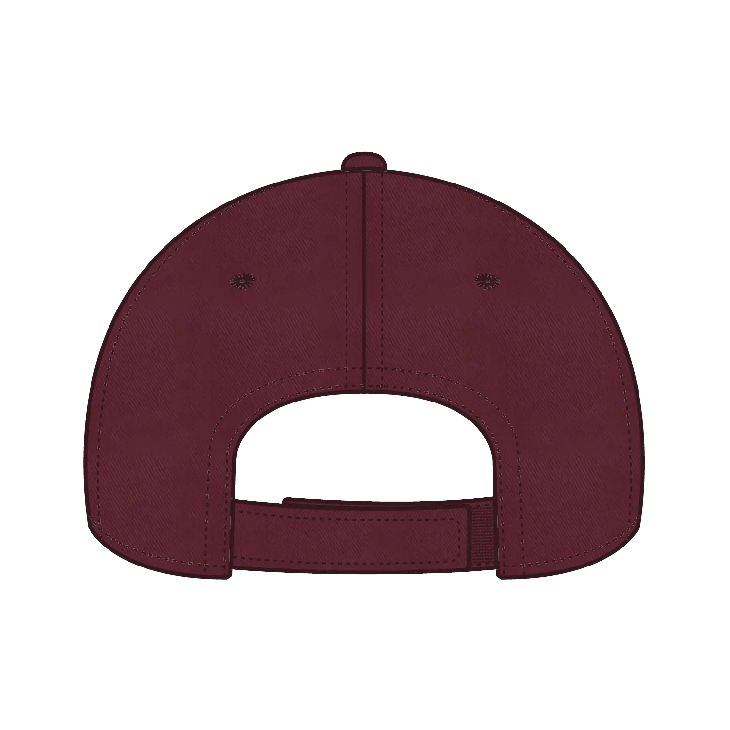 OTTO 18-692 6 Panel Low Profile Dad Cap - Maroon - Maroon / 6 1/2’’ - 7 5/8’’