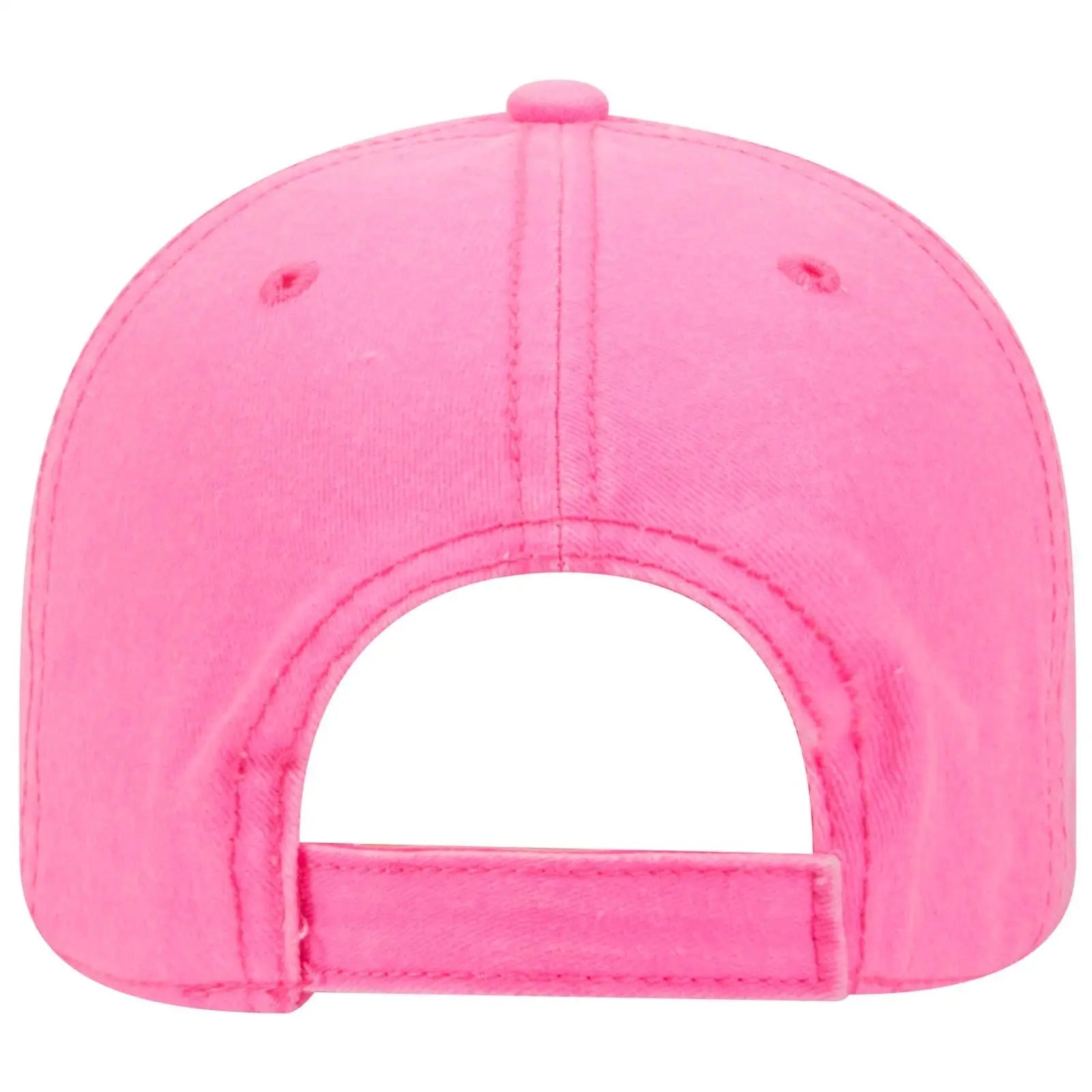 OTTO 18-692 6 Panel Low Profile Dad Cap - N. Pink - N. Pink / 6 1/2’’ - 7 5/8’’