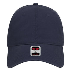 OTTO 18-692 6 Panel Low Profile Dad Cap - Navy