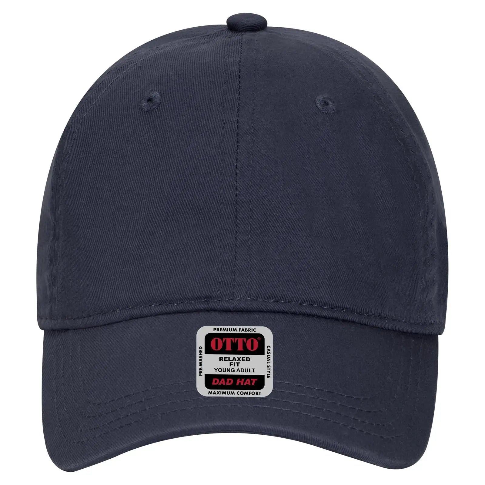 OTTO 18-692 6 Panel Low Profile Dad Cap - Navy