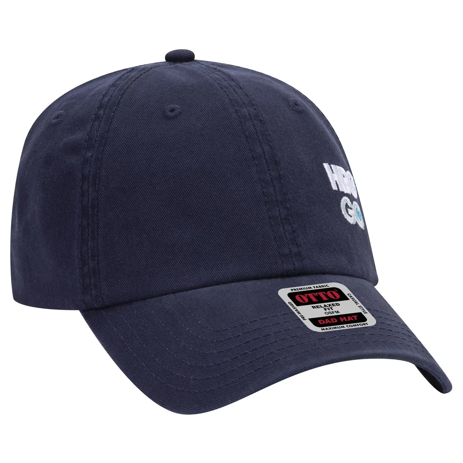 OTTO 18-692 6 Panel Low Profile Dad Cap - Navy