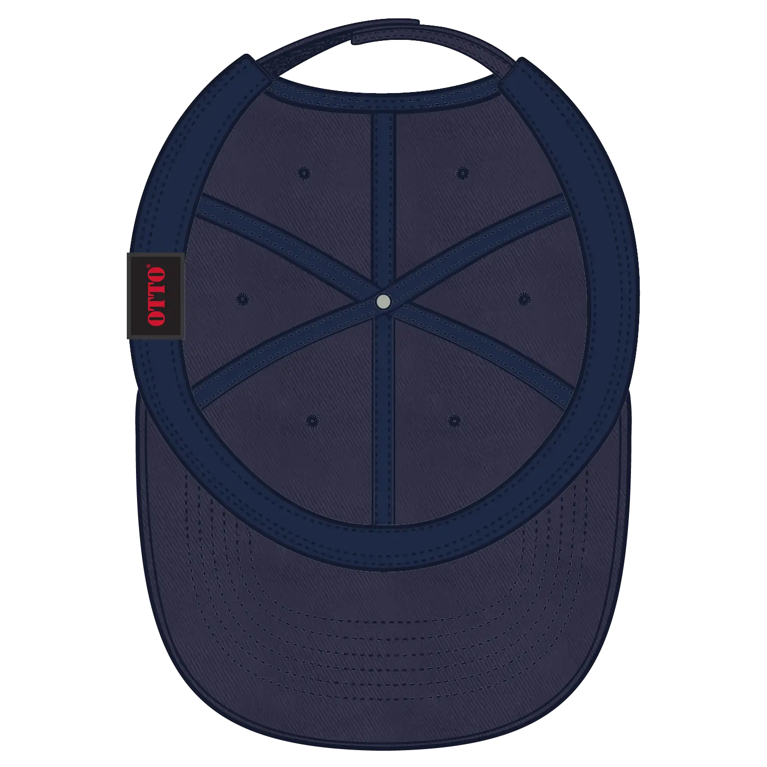 OTTO 18-692 6 Panel Low Profile Dad Cap - Navy