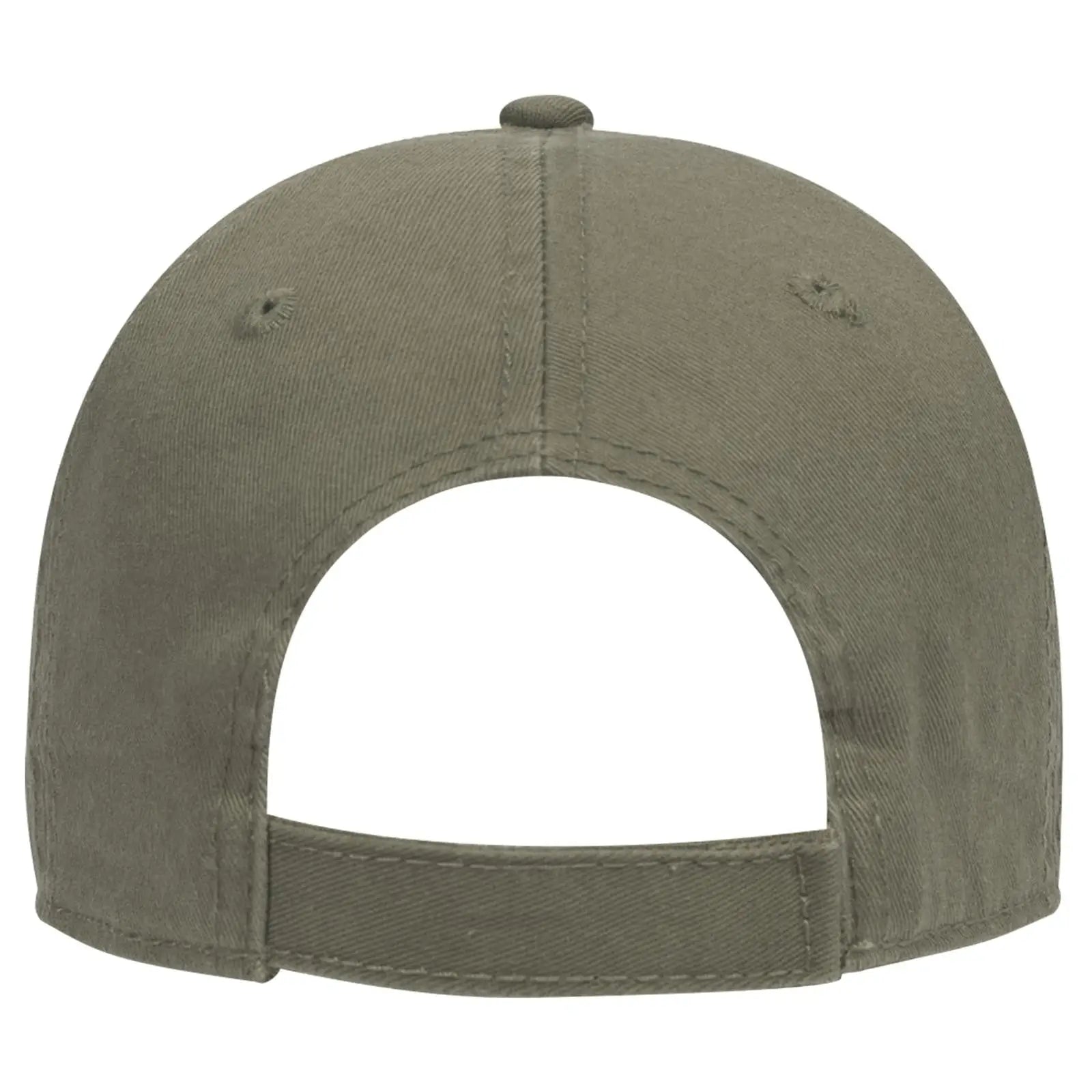 OTTO 18-692 6 Panel Low Profile Dad Cap - Ol. Green - Ol. Green / 6 1/2’’ - 7 5/8’’