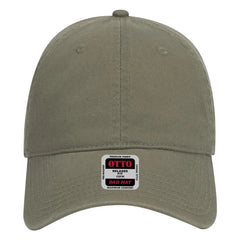 OTTO 18-692 6 Panel Low Profile Dad Cap - Ol. Green - Ol. Green / 6 1/2’’ - 7 5/8’’