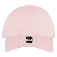 OTTO 18-692 6 Panel Low Profile Dad Cap - Pink