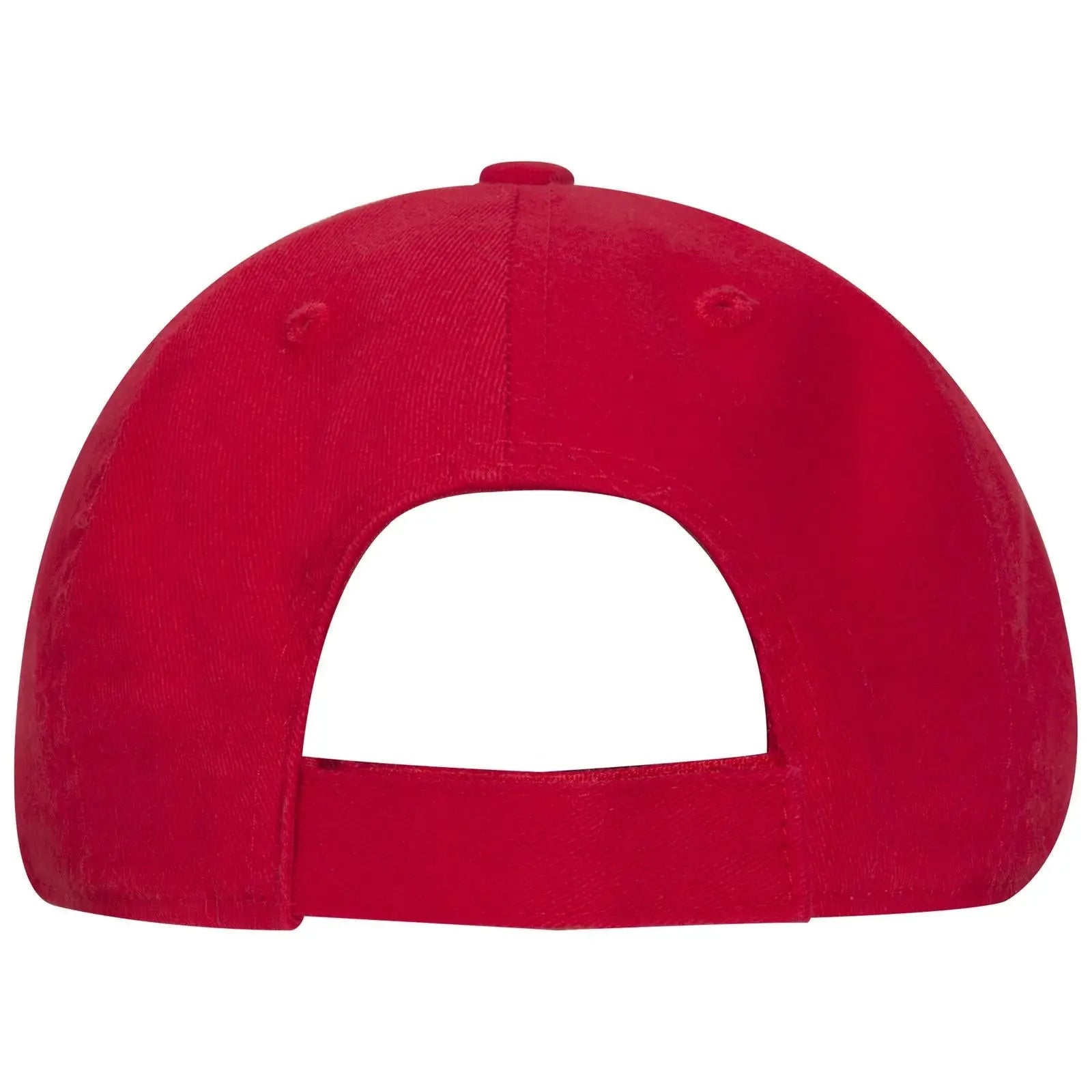 OTTO 18-692 6 Panel Low Profile Dad Cap - Red