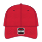 OTTO 18-692 6 Panel Low Profile Dad Cap - Red - Red / 6 1/2’’ - 7 5/8’’