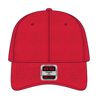 OTTO 18-692 6 Panel Low Profile Dad Cap - Red - Red / 6 1/2’’ - 7 5/8’’