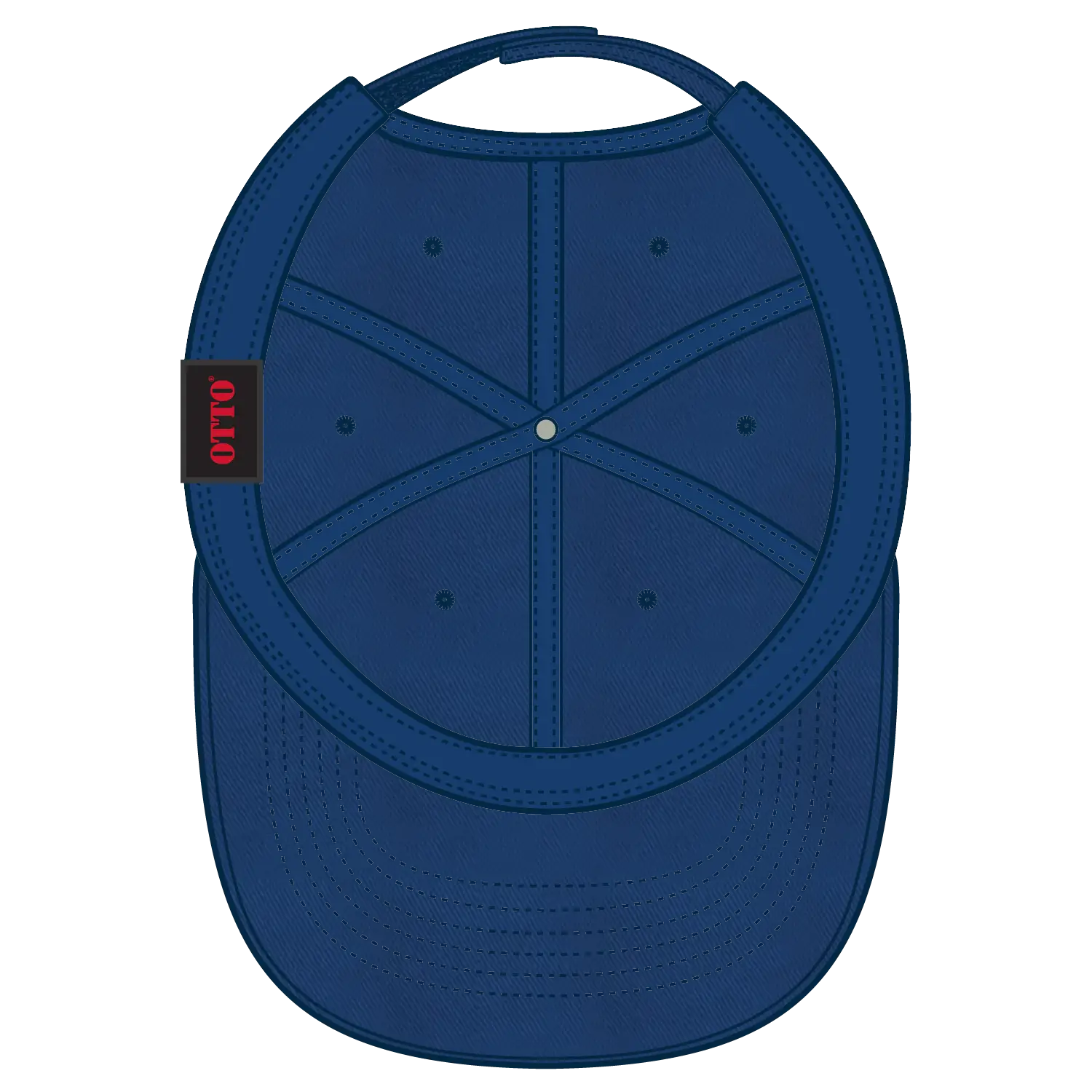 OTTO 18-692 6 Panel Low Profile Dad Cap - Royal