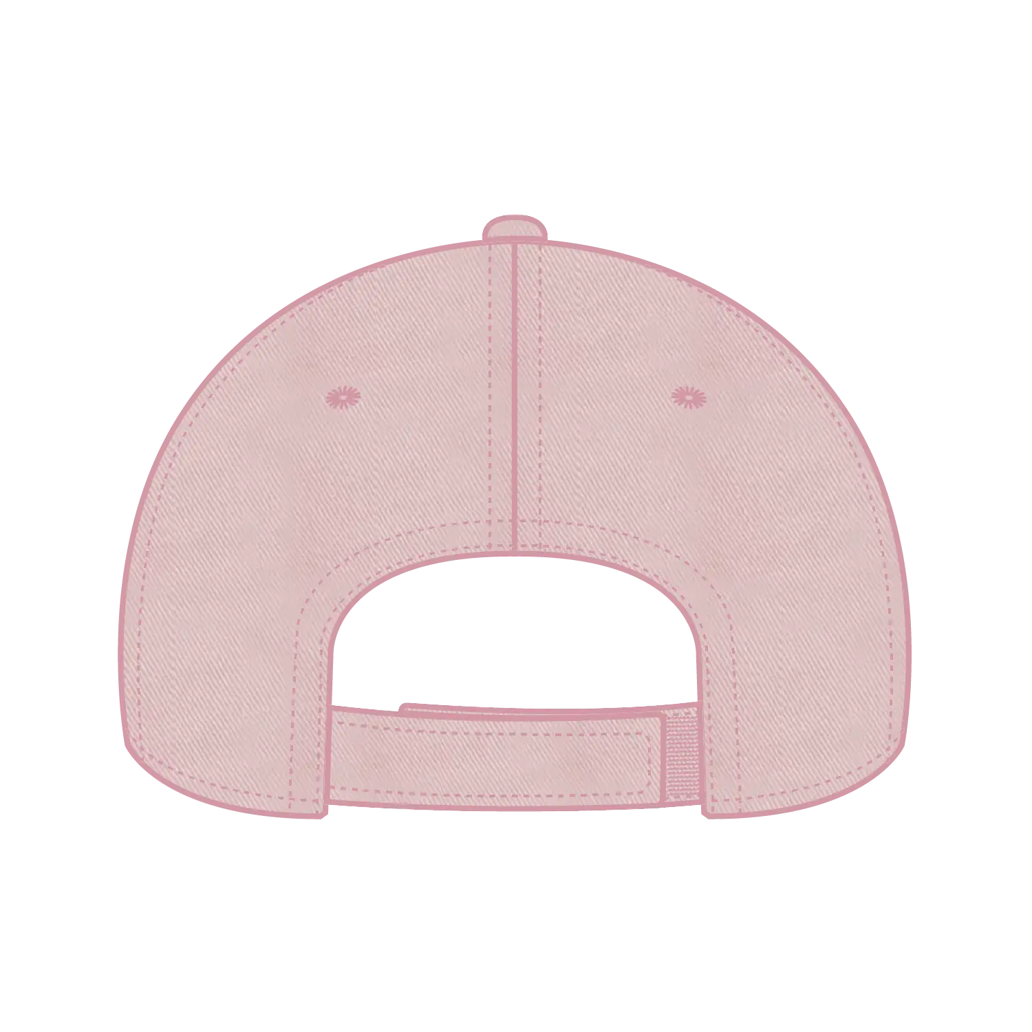 OTTO 18-692 6 Panel Low Profile Dad Cap - Soft Pink - Soft Pink / 6 1/2’’ - 7 5/8’’