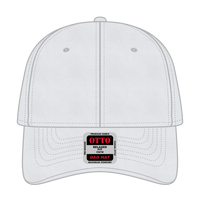 OTTO 18-692 6 Panel Low Profile Dad Cap - White - White / 6 1/2’’ - 7 5/8’’