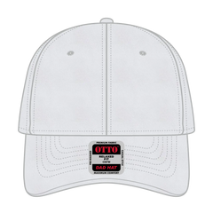 OTTO 18-692 6 Panel Low Profile Dad Cap - White - White / 6 1/2’’ - 7 5/8’’