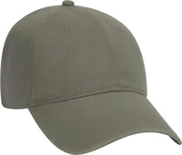 OTTO 18-692 Deluxe Garment Washed Cotton Twill Low Profile Pro Style Unstructured Soft Crown Cap - Olive Green - Olive