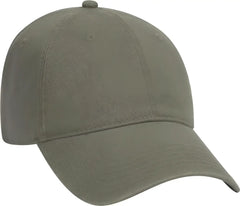 OTTO 18-692 Deluxe Garment Washed Cotton Twill Low Profile Pro Style Unstructured Soft Crown Cap - Olive Green - Olive