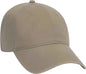 OTTO 18-692 Deluxe Garment Washed Cotton Twill Low Profile Pro Style Unstructured Soft Crown Cap - Dark Khaki - Khaki