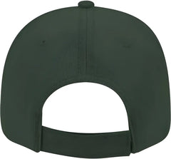OTTO 18-692 Deluxe Garment Washed Cotton Twill Low Profile Pro Style Unstructured Soft Crown Cap - Dark Green - Forest